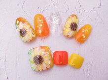 モアニヒロオ 広尾駅前店(MOANI Hiroo)/夏デザイン☆ひまわりネイル