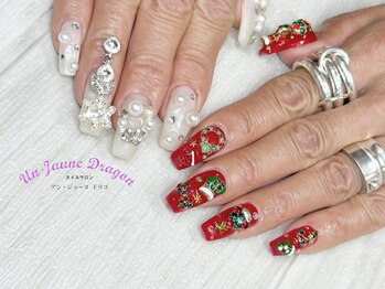 アン ジョーヌドラゴ/【自爪ネイル】クリスマスネイル
