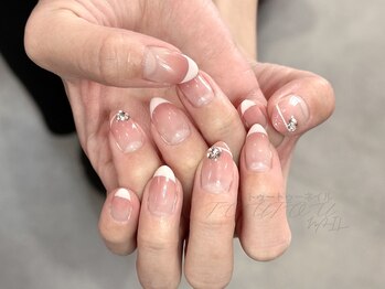 トゥートゥー(TOUTOU)/白フレンチxカラーグラ