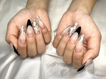 ヤシネイル(Yashi Nail)/チップ長出　ゴージャス持込