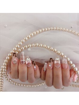 プリンセスネイル(Princess Nail)/Girlyチェックデザイン