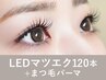 【新規】<フラットラッシュ>LEDマツエクパーマ120本135分¥14,900→