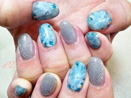 透かし柄 フラワー