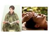 ペアok[温活×眼精疲労リセット]よもぎ蒸し30分 &ドライヘッドスパ30分　