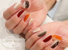 ロフティーネイル 駒川店(Lofty Nail)/大人フレンチ×冬ネイル