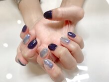 モルフォネイル(Morpho nail)/#新宿西口#ニュアンスネイル