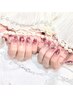 【再来】自爪ジェル＊推し活クーポン☆10本アート&パーツコース￥10000