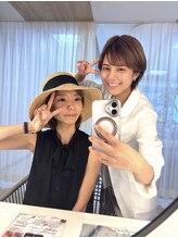 アネラ 南森町(ANERA)/小顔矯正毛穴洗浄後のお客様と