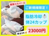 【脂肪冷却】冷却4カップ30分１セット×6回計24箇所施術♪【男女OK】