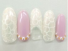 ネイリックス 栄ガスビル(NAILX)/淡いカラーでモテネイル