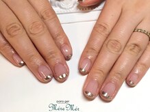 パラジェル認定サロン メールメール 池袋店(MereMer)/スモーキー ミラーネイル 