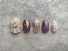 エンジェリック カラーズ(Angelic colors)/ぷっくりフラワーネイル