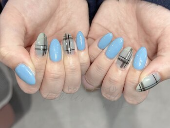 トゥートゥー(TOUTOU)/青xチェック