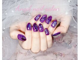 キラキラ星空ネイル