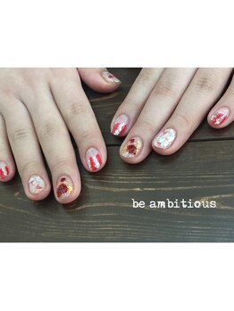 ネイルサロンアンドスクール ビーアンビシャス(be ambitious)/シェルもチラリ◎