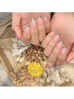 ディージーネイルサロン 渋谷店(DG nail salon)/ガラスフレンチ
