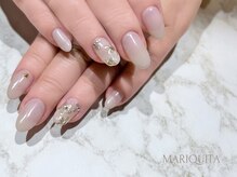 ネイルサロン マリキータ(MARIQUITA)/春ネイル/ミラーフラワー