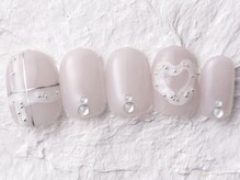 ジェミーネイル エビス(Jemiy nail ebisu)/グレージュチェック9500yen
