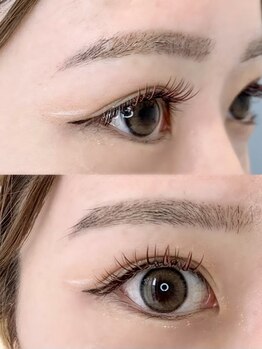 ローウェン(Lowen)の写真/【最高級カラーフラットラッシュ140本¥5900】髪や眉に合わせたカラエクでナチュラル垢抜け女子に＊