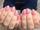 シンプルピンクネイル