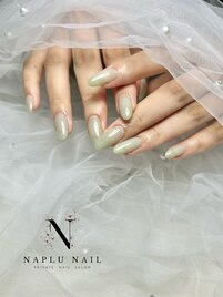 シンプル　ワンカラーネイル