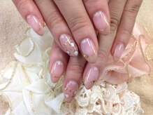 ネイルサロン ビアン(Nail Salon bian)/フレンチ＋ヒョウ柄アート