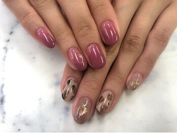 サニーサイド 梅田(Sunny side)/アシンメトリー　レオパード