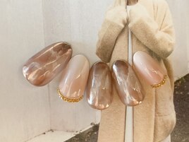 くすみカラーネイル