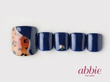 ネイルサロン アビー グランデュオ蒲田店(abbie)/レオパードネイビー　￥12254