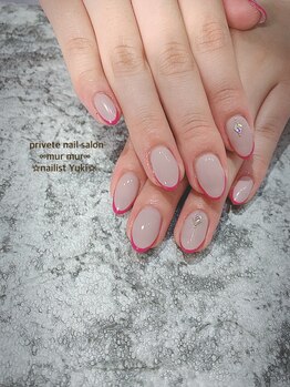 プライベート ネイルサロン マーマ(murmur)/スキニーフレンチネイル