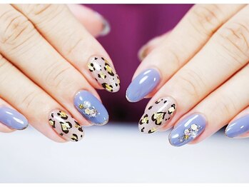サンネイルルーム(sun nail room)/ヒョウ柄×箔【完全個室】