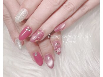 シェリエ(Cherie)/フラワーマグネットネイル