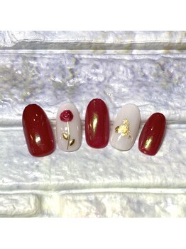 サロンドココ(Salon de Coco)/薔薇ネイル