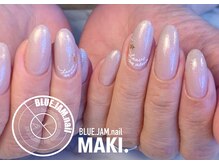 ブルージャムネイル(BLUE.JAM.nail)/上品なワンポイントネイル☆