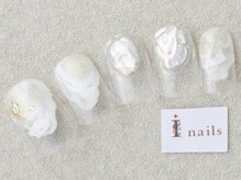 アイネイルズ 三宮店(I nails)/ぷっくりホワイト￥7000