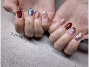 ナナネイル(7.Nail)/ミラー×ニュアンス