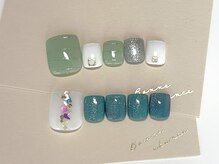 ココネイル(CoCo Nail)/グリーンカラーFOOT☆