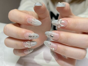 フェアリー(Fairy)/ブルーキラキラネイル by浅川