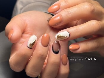 ソラ(SOLA.)/冬ネイル×くすみカラーデザイン