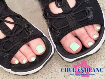 チュラブラン(CHULA&BLANC)の写真/【フットも派手に☆★】30分で派手カワ☆スピードワンカラーから、こだわり派の持ち込みデザインまで！