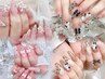 秋限定【チップ長さだし】レオパードデザイン4選