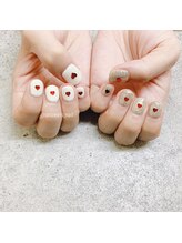 プライズアイリス アイラッシュ 池袋東口店(prize Iris eyelash)/ちぐはぐハートネイル【池袋】