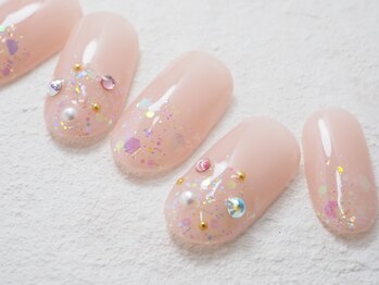 シックネイル(CHIC nail)/ホロ&ストーンアート