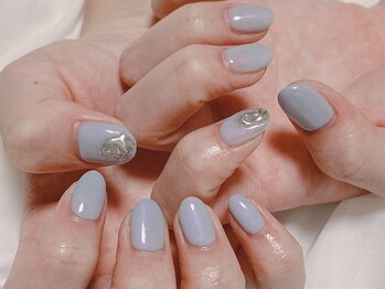 プライズアイリス アイラッシュ 池袋東口店(prize Iris eyelash)/ミラーニュアンスネイル【池袋】