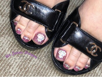 アン ジョーヌドラゴ/【フットネイル】ゴテゴテネイル