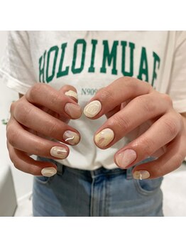 マッシュ abeno店(MASHU)/ホワイトネイル