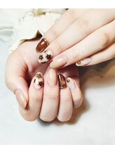 ユーズスタイル(U’style)/ブラウンフラワーマグ