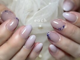 押し花×グラデーション