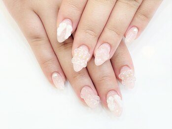ネイルコレクション ピンク(Nail Collection Pink)/ジェル放題★フリル：レース：羽