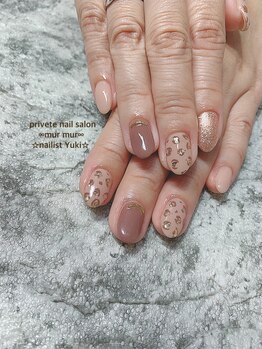 プライベート ネイルサロン マーマ(murmur)/ヒョウ柄ネイル